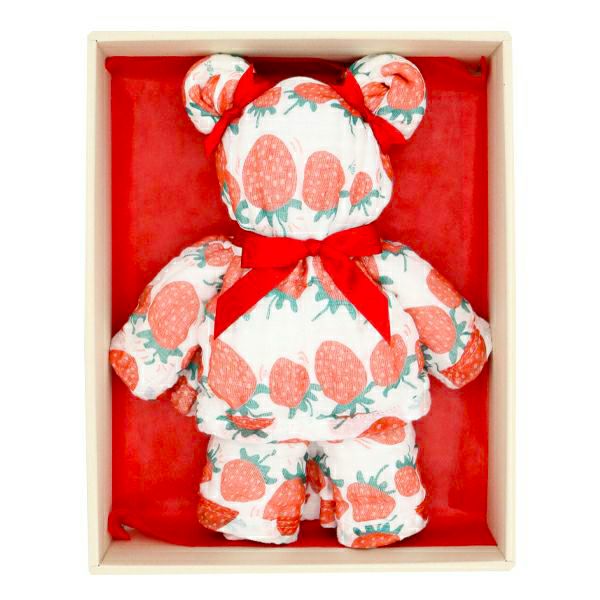 Shirayuki Japanese Baby Bath Towel (Red, Strawberry)