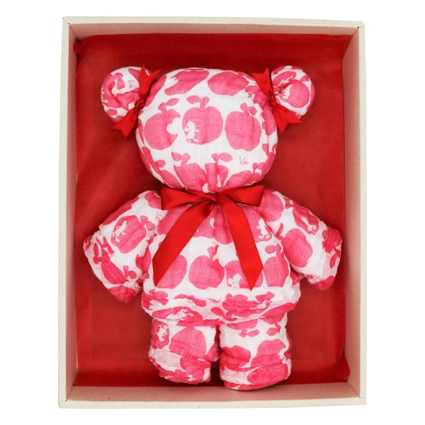 Shirayuki Japanese Baby Bath Towel (Red, Snow White)
