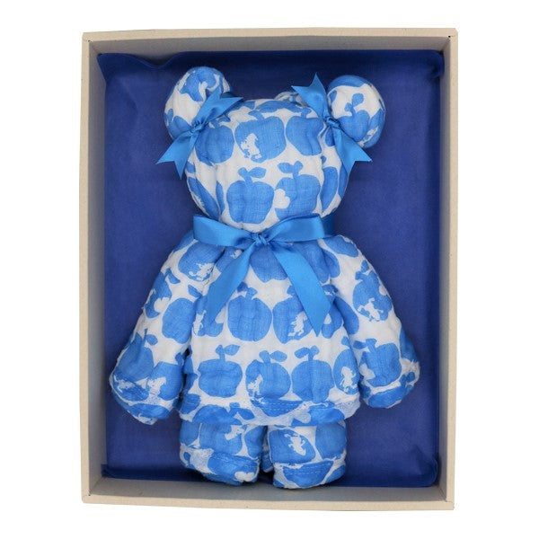 Shirayuki Japanese Baby Bath Towel (Blue, Snow White)