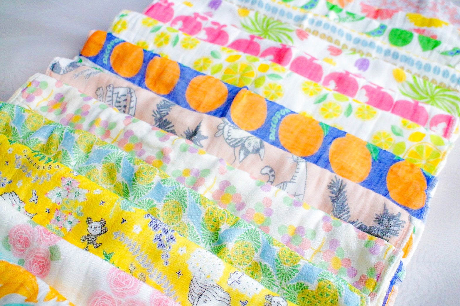 back to school with shirayuki - an cover image featuring kyo-yuzen dyed kitchen cloths and tea towels