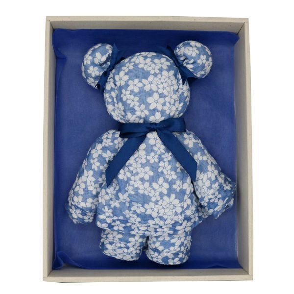 Shirayuki Japanese Baby Bath Towel (Blue, Cherry Blossom)