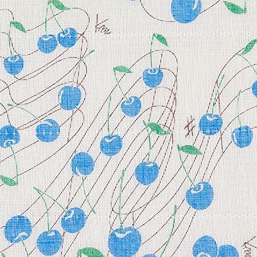 Shirayuki Japanese Fine Mesh Kitchen Cloth - Blue, Melody of Cherry