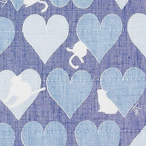 Shirayuki Japanese Fine Mesh Kitchen Cloth - Blueberry Cat