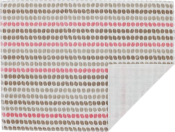 Shirayuki Japanese Fine Mesh Kitchen Cloth - Pink Coffee Beans