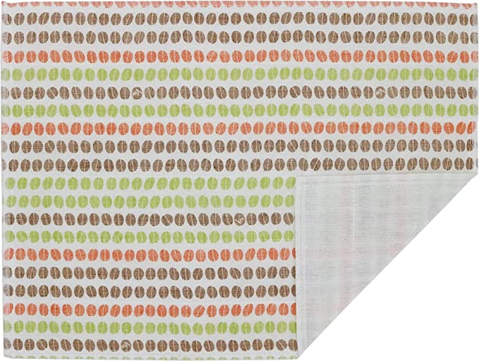 Shirayuki Japanese Fine Mesh Kitchen Cloth - Orange Coffee Beans