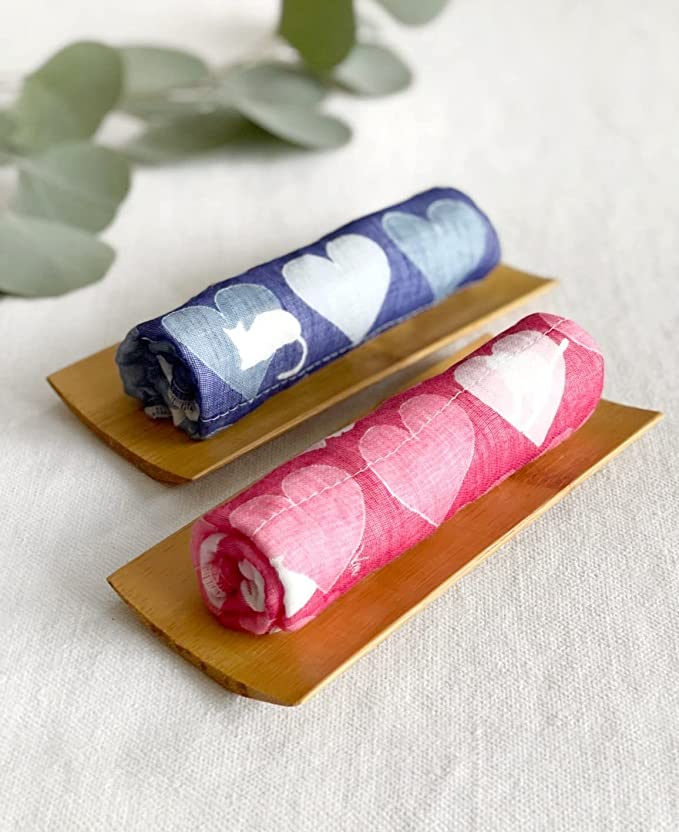 Shirayuki Japanese Fine Mesh Kitchen Cloth - Blueberry Cat