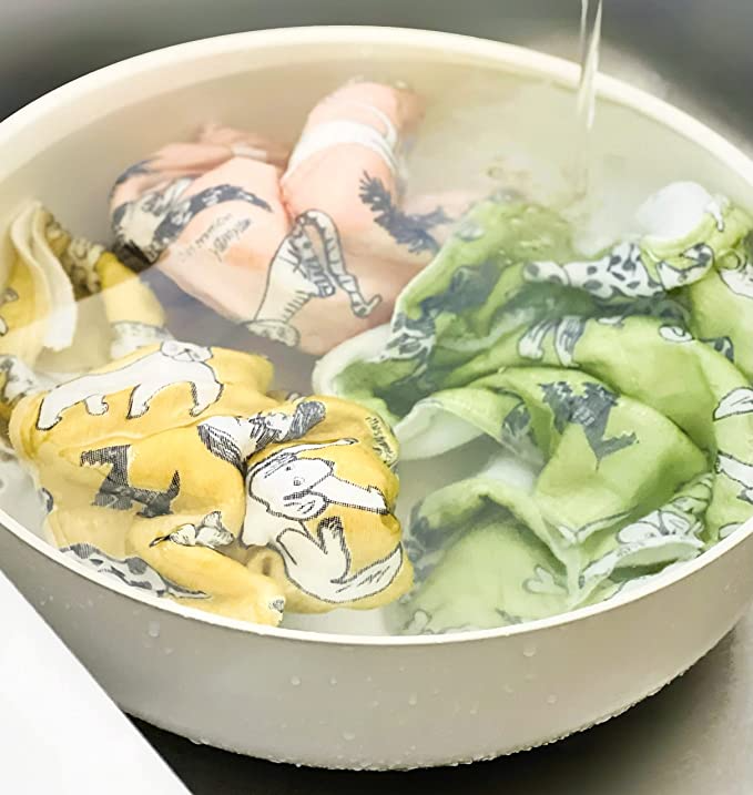 Shirayuki Japanese Fine Mesh Kitchen Cloth - Yellow Bow Wow