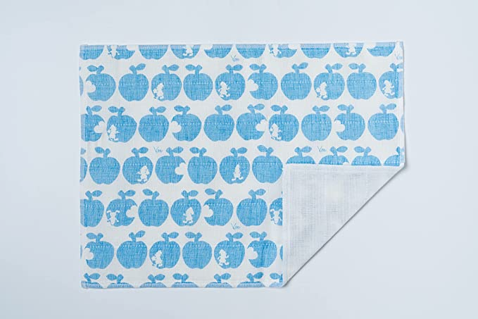 Shirayuki Japanese Fine Mesh Kitchen Cloth - Blue Snow White