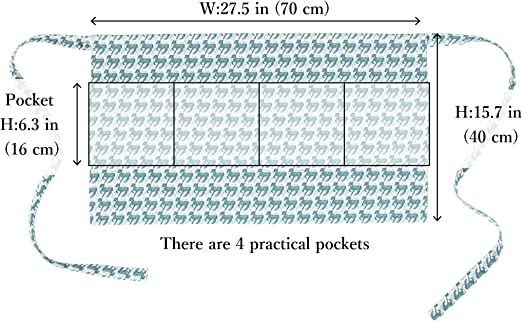 Shirayuki Waist Apron (Hawaiian Ocean)