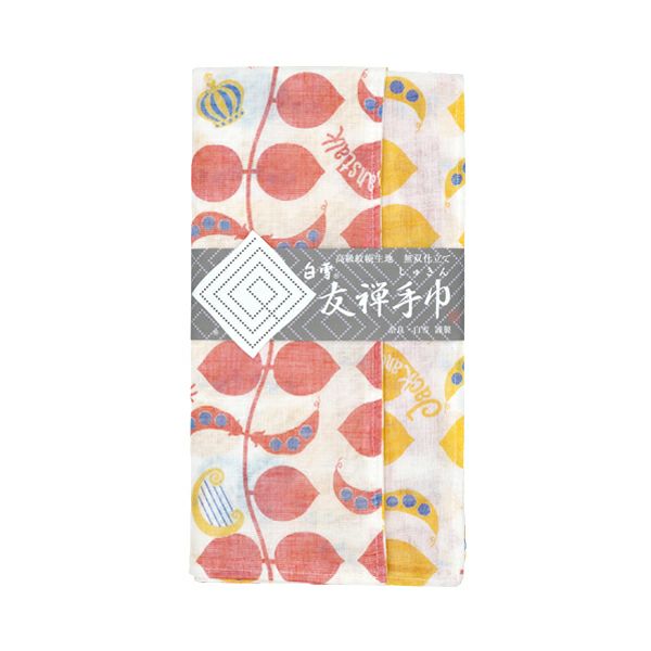 LIMITED / DISCONTINUED: Shirayuki Japanese Tea Towel - Red & Yellow Jack and the Beanstalk