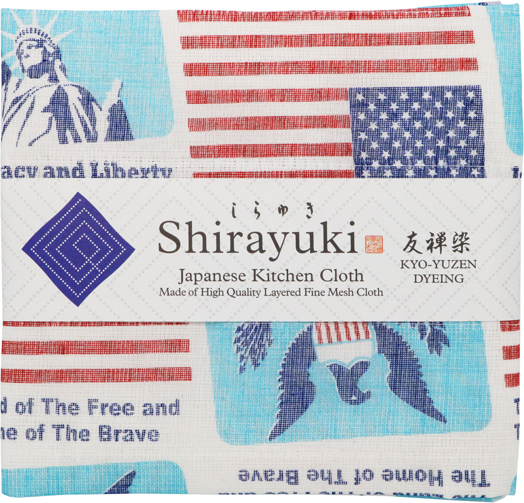Shirayuki Japanese Fine Mesh Kitchen Cloth - Limited 'USA' Design