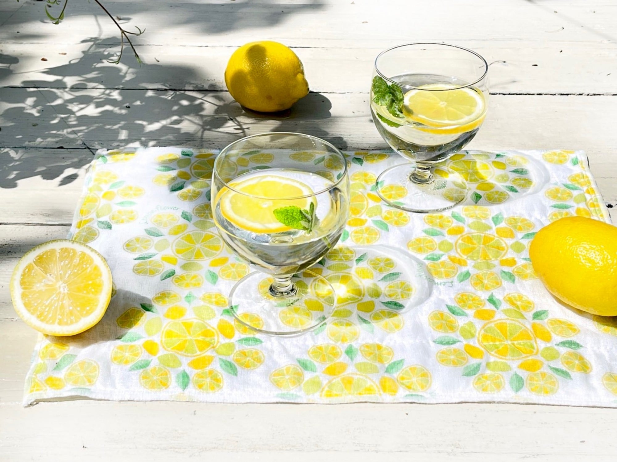 Shirayuki Japanese Fine Mesh Kitchen Cloth - Lemons