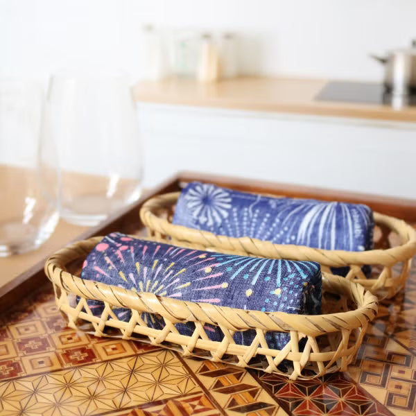 Shirayuki Japanese Fine Mesh Kitchen Cloth - Fireworks (Hanabi)