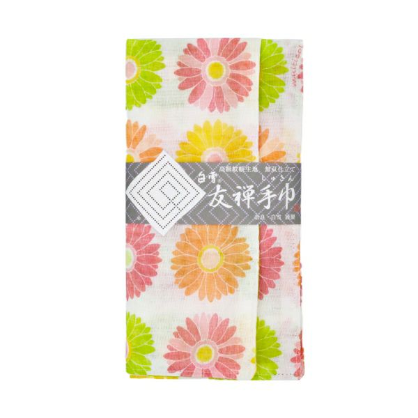 Shirayuki Japanese Tea Towel - Gerbera Flower