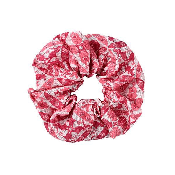 Shirayuki Japanese Hair Scrunchie - Red, Hawaiian