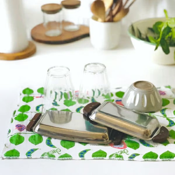 Shirayuki Japanese Fine Mesh Kitchen Cloth - Green Jack and the Beanstalk