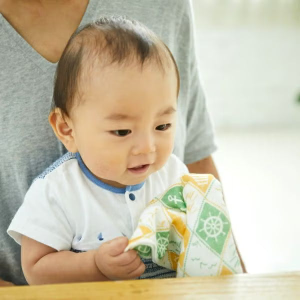 Shirayuki Japanese Fine Mesh Kitchen Cloth - Yellow & Green Marine Memories