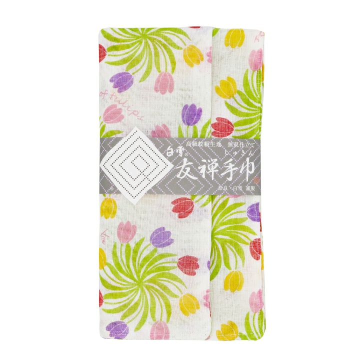 Shirayuki Japanese Tea Towel - Windmill of Tulips
