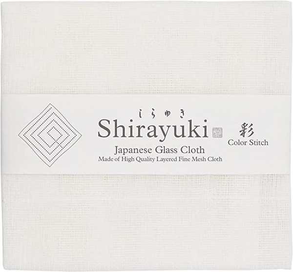 Shirayuki Japanese Glass Cloth (White)