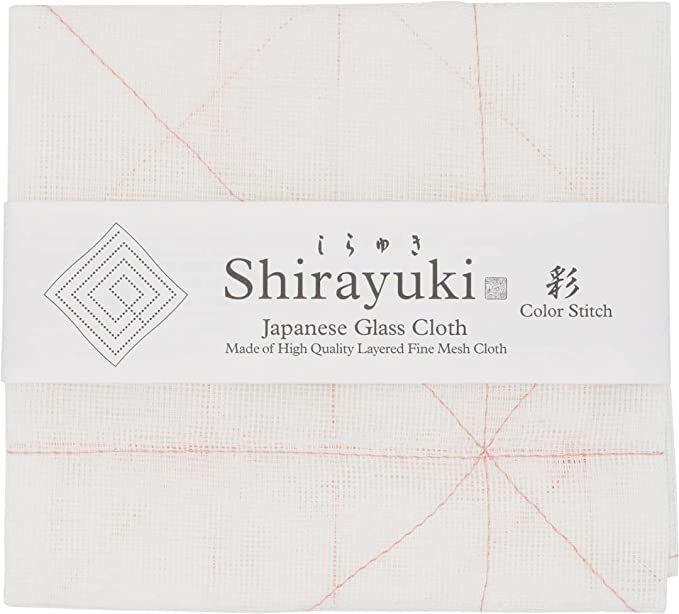 Shirayuki Japanese Glass Cloth - Pink