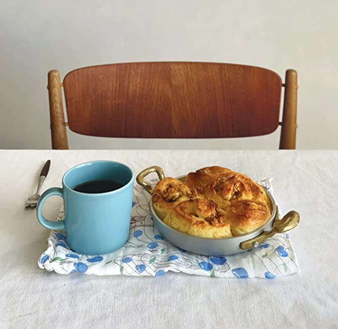 Shirayuki Japanese Fine Mesh Kitchen Cloth - Blue, Melody of Cherry