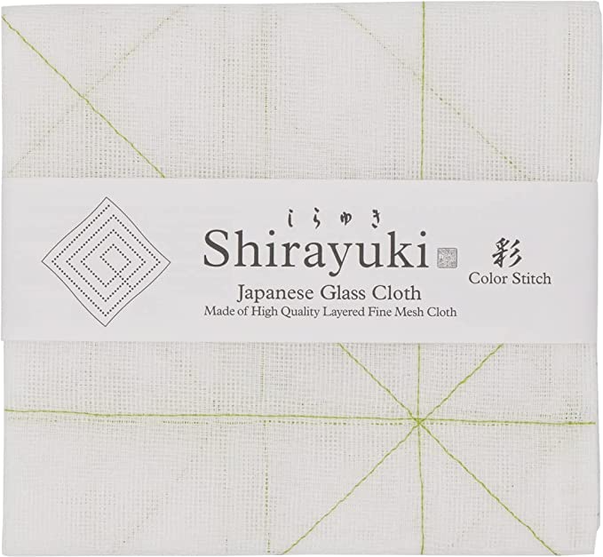 Shirayuki Japanese Glass Cloth - Green