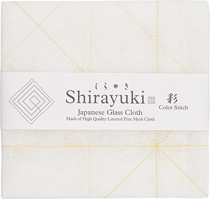Shirayuki Japanese Glass Cloth(Yellow)