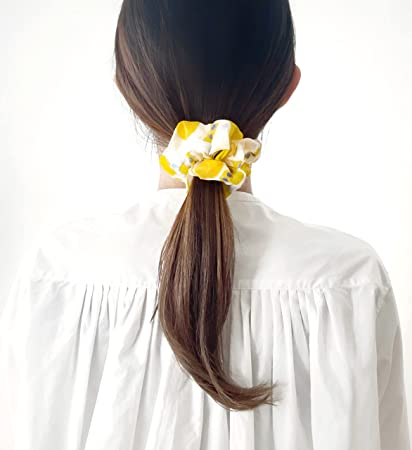 Shirayuki Japanese Hair Scrunchie(Jack and the beanstalk Yellow)
