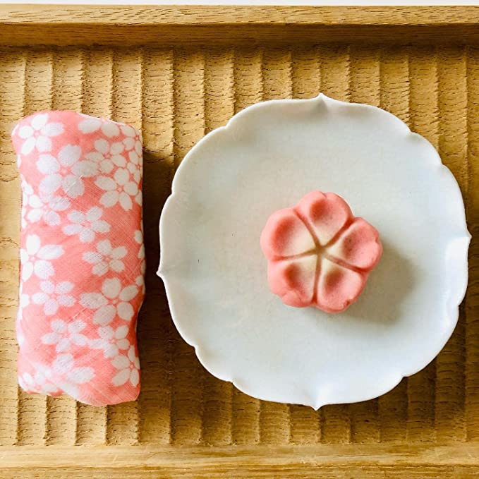 Shirayuki Japanese Kitchen Cloth - Fine Mesh - Pink Cherry Blossoms