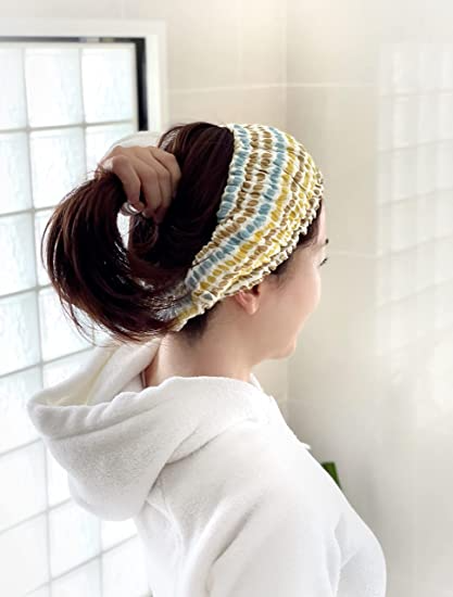Shirayuki Japanese Headband (Coffee Beans Blue)