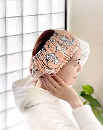 Shirayuki Japanese Headband - Meow Meow Beige