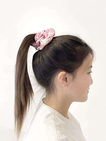 Shirayuki Japanese Hair Scrunchie - Pink, Alice's Adventures in Wonderland