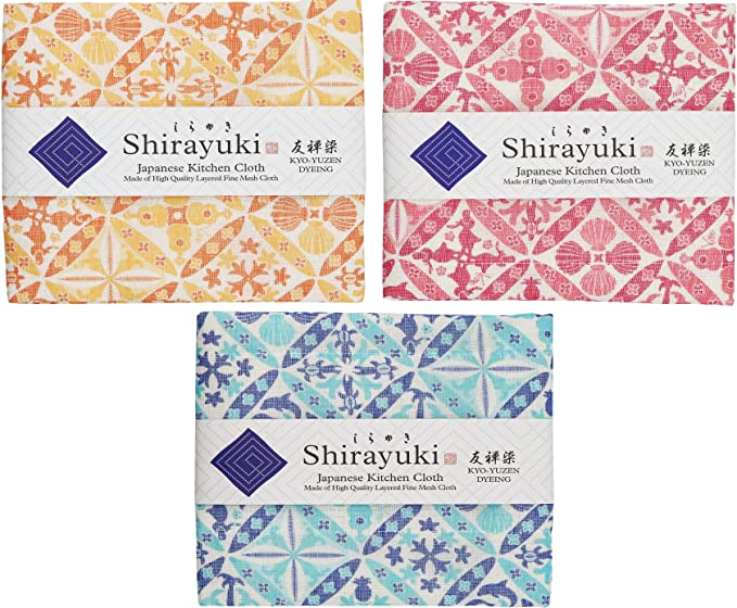 Shirayuki Japanese Kitchen Cloth 3-Pack Set: Hawaian