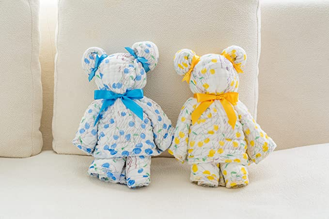 Shirayuki Japanese Bath Towel(Blue, Melody of Cherry)