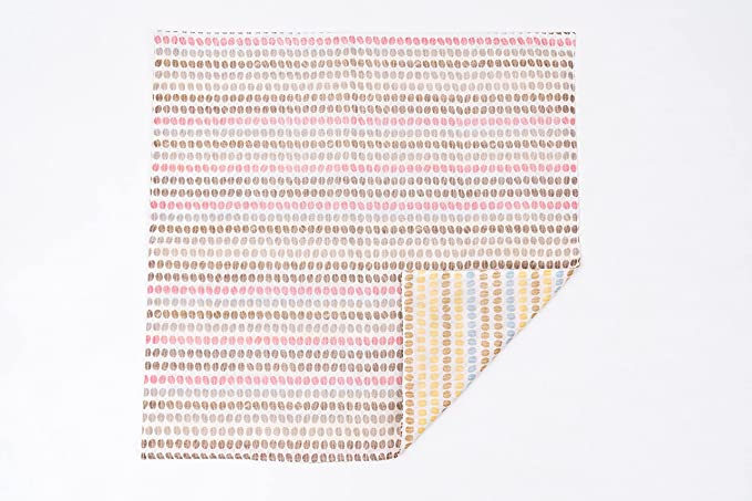 Shirayuki Japanese Tea Towel - Pink & Blue Coffee Beans