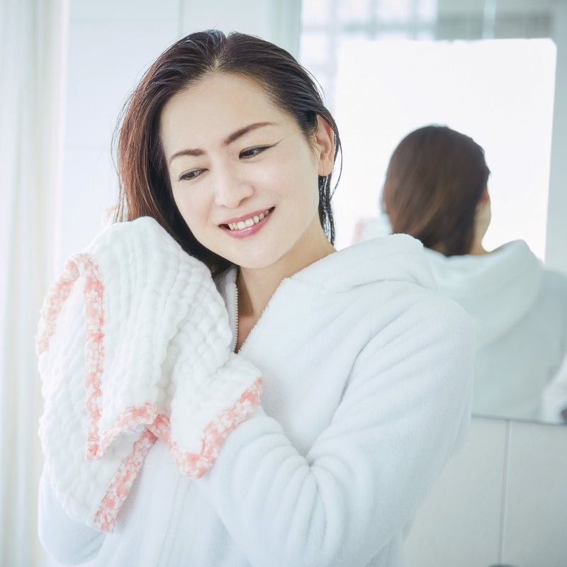 Shirayuki Moisture Bath Towel M(Hair Towel), Pink